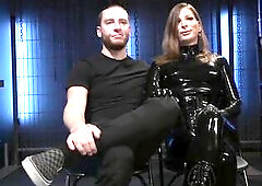 Jamie French has a hunk toy to play with this day and that babe's determined to chastise him fine and break him down. Sitting on her dungeon thro