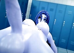 Talon's Locker Room (Overwatch widow and la Lupa bang every other in lockers in the evening)