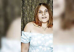 wet redheaded cutie in a charming suit