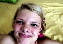 Little Taylor lays back for dick