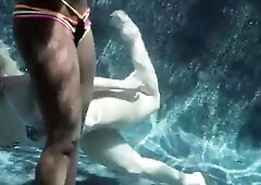 underwater girl on girl action