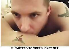 Just-married couple having their first "official" sex