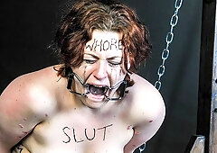 Submissive redhead Isabel Dean gets humiliated by her boyfriend