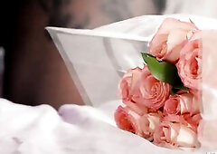 Breasty, tattooed sweetheart Arabelle Raphael planned a particular nasty Valentine's Day photoshoot for her boyfriend with rose petals, heart-sha