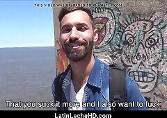 Young Unexperienced Heterosexual Latino Stud With Braces Homo For Pay