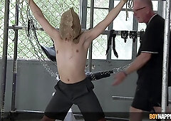 Youngster Jonny Montero gets his sausage toyed by Sir Kane