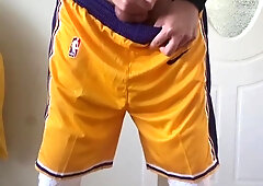 Onanism showcase by basketball dude