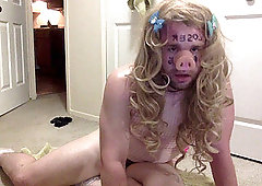 Sissy humiliated by webcam by alpha
