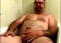 Hot homemade bath time with a hot amateur boy and his small cock