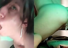 Ftm secret sextoy mouth screw practice, fisting, bang machine training