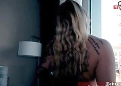 German large melons wench does real blind date casting on the street