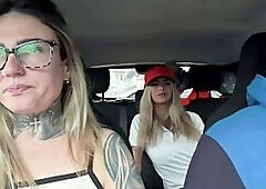 The gas station attendant wanted to fill up with gas and then go out with us to bang until this guy came all over her.