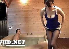 Jacuzzi Delight: Self-Induced Arousal