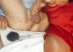 Shaving, handjob and ballbusting me!