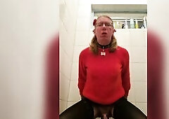 Sissy in red sweater