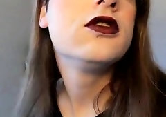 German Crossdresser Lip Liner enjoy