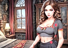 Fully AI Generated Toon dream themed at the magic university, u will hang out with the prettiest sorceress, u're discreet in public, getting caug