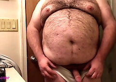 CankleLover belly breast and clitty stroking