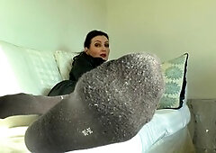 Show off your wild love for socks with lady Victoria Valente