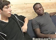 Tiny twink black rod fuck