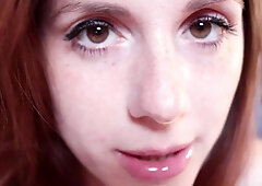 ASMR fetish redhead teen girl solo