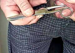 Foreskin with various items including cum