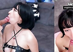 Sexy Emo Beauty Made me Cheat and Creampie Her for Halloween Ritual