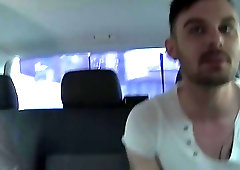 Amateur twinks fit in vehicle to have rough threeway