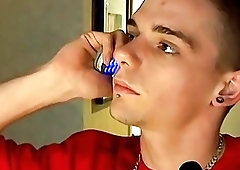 Punk is alone for the night so he pleasures himself