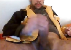 Sexy Str8 Danish Monstercock cums on a paper towel #27 2