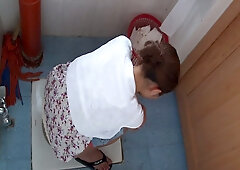 Hot babes are being filmed pissing on camera